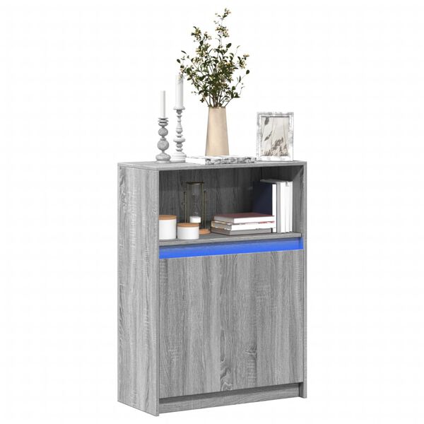 vidaXL Sideboard Grey Sonoma Engineered wood Medium Sideboard