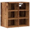 vidaXL Shoe Cabinet Set of 2 Old wood Engineered wood Medium Storage
