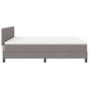 vidaXL Box Spring Bed with Mattress Taupe 70.9" x 78.7" fabric