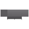vidaXL Couch Table High gloss grey Engineered wood Medium Accent Table