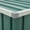 vidaXL Storage Box Green Galvanized steel 58.7 x 39.0 x 36.6 in