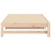 vidaXL Day Bed Natural Wood Solid pine wood Double Pull-Out Day Bed
