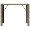 vidaXL Garden Bar Table Grey