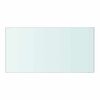 vidaXL Glass Panel Clear Tempered glass 15.7x7.9 in Glass surface