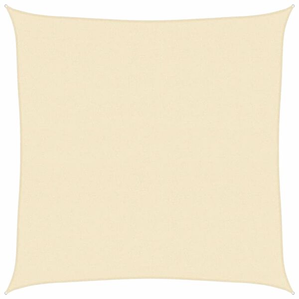 vidaXL Sunshade Sail 1.75 oz/ft² Cream 14.8x14.8' HDPE