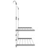 vidaXL Drying Rack for Balcony 35"x9.8"x(23.6"-37.4") Aluminum