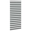vidaXL Zebra Blind Dark Grey Polyester 41.3x90.6 in Height-Adjustable
