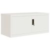vidaXL File Cabinet White 35.4x15.7x57.1" Steel