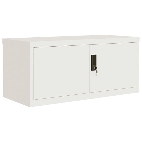 vidaXL File Cabinet White 35.4x15.7x57.1" Steel
