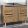 vidaXL Sink Cabinet Artisan oak Engineered wood Medium Sink Cabinet