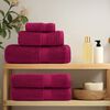 vidaXL Towel Set of 4 Bordeaux 100% cotton 39.4 x 78.7 in Towel