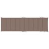 vidaXL Sun Lounger Taupe Solid Acacia wood Standard Foldable