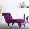 vidaXL Chaise Lounge Purple Velvet 57.1 x 20.5 x 30.3 in