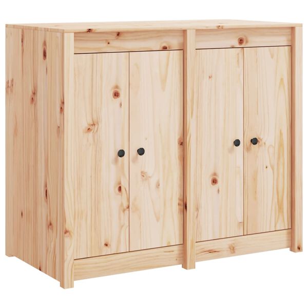 vidaXL Outdoor Kitchen Cabinet Natural Wood Solid Pine Wood Medium