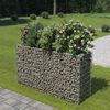 vidaXL Gabion Raised Bed Silver Galvanized Steel 70.9x19.7x39.4 in