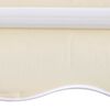 vidaXL Awning Cream Polyester with PU coating and aluminum frame