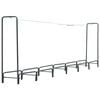 vidaXL Firewood Rack Anthracite 141.7"x13.8"x47.2" Steel