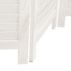 vidaXL Room Divider 4 Panels White Solid Wood Paulownia
