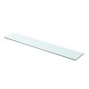 vidaXL Glass Panel Clear Tempered glass 35.4 in x 5.9 in Durable