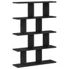 vidaXL Wall Cube Shelf 12 Compartments Black Engineered Wood