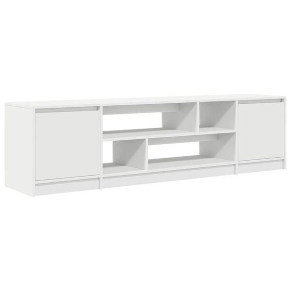 vidaXL TV Cabinet White Engineered wood Large TV Cabinet Rectangular