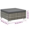 vidaXL Rattan Sofa Set Grey PE Rattan Modular Modular Rattan Sofa Set