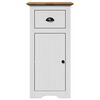 vidaXL Bathroom Cabinet White and Brown