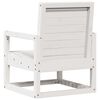 vidaXL Garden Chair White Solid Pine Wood Standard Garden Chair