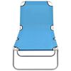 vidaXL Sun Lounger Turquoise Blue Oxford fabric, Powder-coated steel