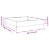 vidaXL Garden Raised Bed Anthracite Steel 39.4x39.4x10.2 in