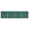 vidaXL Raised Bed Green Galvanized steel Large Heavy Duty Raised Bed