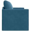 vidaXL Sofa Bed Blue 48.82 x 80.32 x 24.02 in Velvet