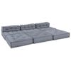 vidaXL Modular Sofa 4 pcs Grey Fabric