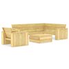 vidaXL Garden Lounge Set Natural Wood Treated Pinewood Standard Durable