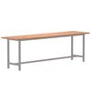 vidaXL 220 x 55 x 2.5 cm 1 Natural Beech Solid Beech wood