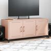 vidaXL TV Cabinet Pink Cold-rolled Steel Medium Storage TV Cabinet