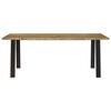 vidaXL Dining Table Natural wood Solid acacia wood Large Durable