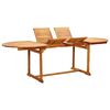 vidaXL Garden Dining Set Wooden brown, Cream Solid Acacia wood, Textilene