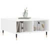 vidaXL Coffee Table High gloss white Engineered wood, Iron Medium