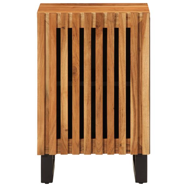 vidaXL Bathroom Cabinet Natural wood Solid acacia wood Compact