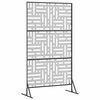 vidaXL Privacy Screen Grey 39.37 x 19.69 x 70.87 in Steel