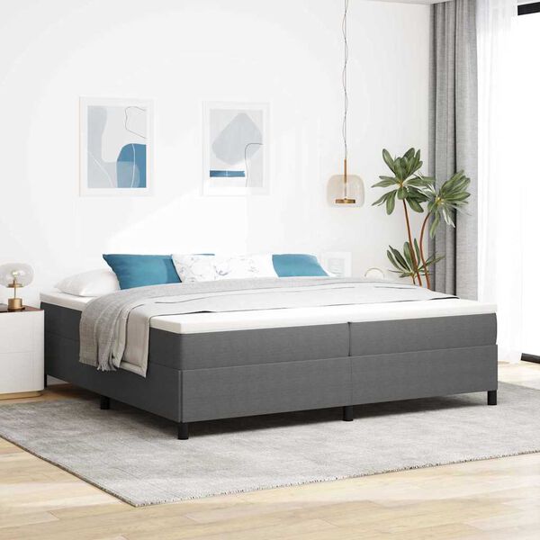 vidaXL Bed Frame Light gray 78.7“ x 78.7” Corduroy fabric