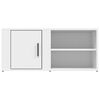 vidaXL TV Cabinet Set of 2 White Engineered Wood Medium TV Cabinet