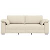 vidaXL Sofa Beige 86.22 x 30.31 x 32.28 in Linen-blend Fabric