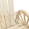 vidaXL Garden Adirondack Chair Natural Wood Solid Fir Wood 2-Seater