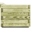 vidaXL Planter Bench Green Green treated pinewood Medium Planters