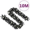 vidaXL Garland Black PVC 32.8 Feet Christmas Garland Other