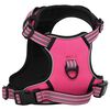 vidaXL Dog Harness Pink Polyester L Adjustable Armrests Dog Harness