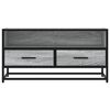 vidaXL TV Cabinet Grey Sonoma Engineered wood, Metal Medium TV Cabinet