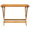 vidaXL Garden Table Brown Solid Acacia wood Medium Foldable
